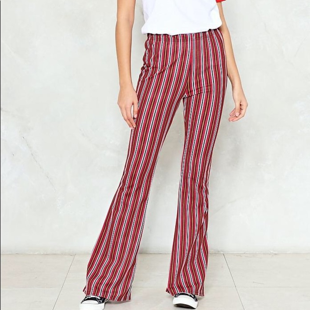 Striped 70s flares!